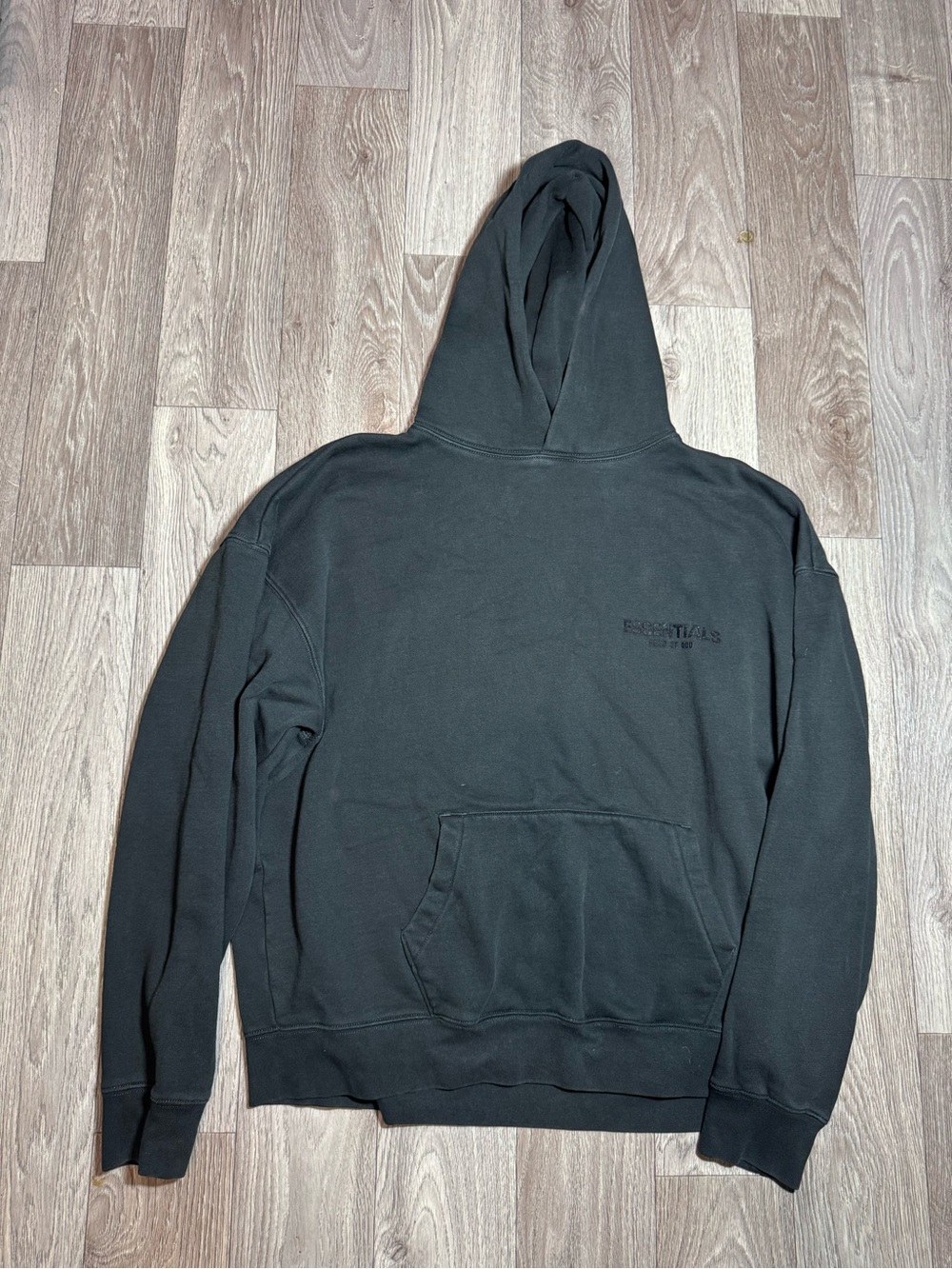 Fear of God Essentials Pullover Hoodie Black Men's Size Medium